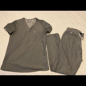 Figs scrubs graphite set gray XS